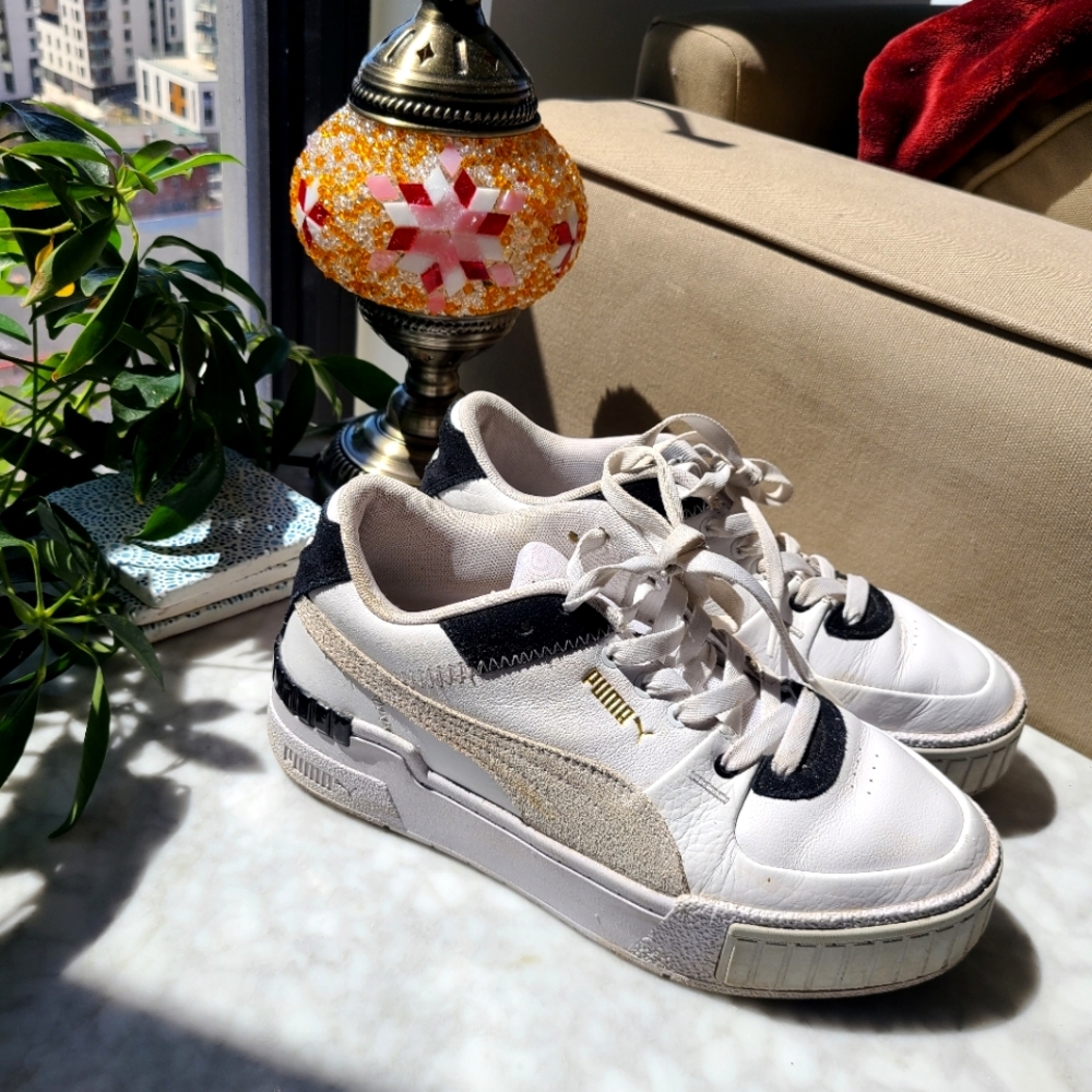 Puma Cali Sport White Black Taupe